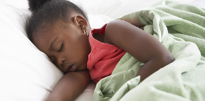 african american child sleeping